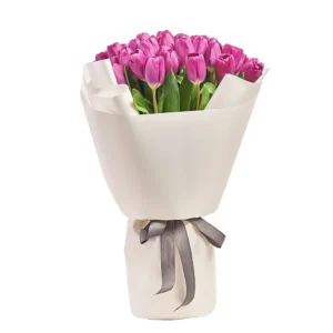 51 фиолетовых Тюльпанов