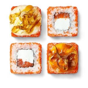 Ролл запечённый лосось Лемонграсс